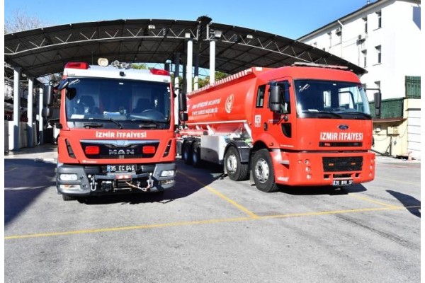 Büyükşehirden Aliağa’ya yangın söndürme tankeri