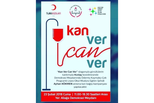 ŞEHİT ÖĞRETMENİN ANISINA KAN BAĞIŞI KAMPANYASI