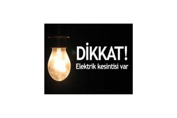 Dikkat Aliağa'da elektrik kesintisi var!