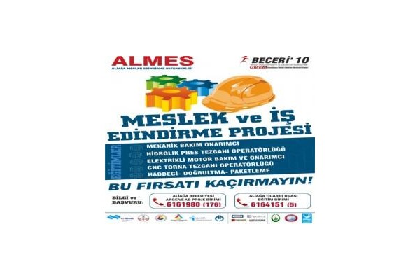 GENÇLER, MESLEK KAZANIP  İŞ SAHİBİ OLACAK
