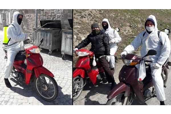 KORONAVİRÜS İÇİN MOTORİZE DEZENFEKTE EKİBİ