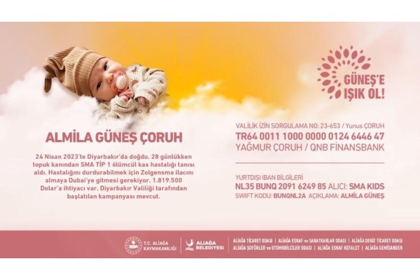 Kurumlar Güneş bebek için birlik oldu