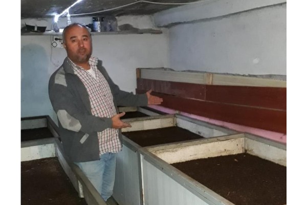 SANAYİ KENTİNDE SOLUCAN GÜBRESİ ÜRETİYOR