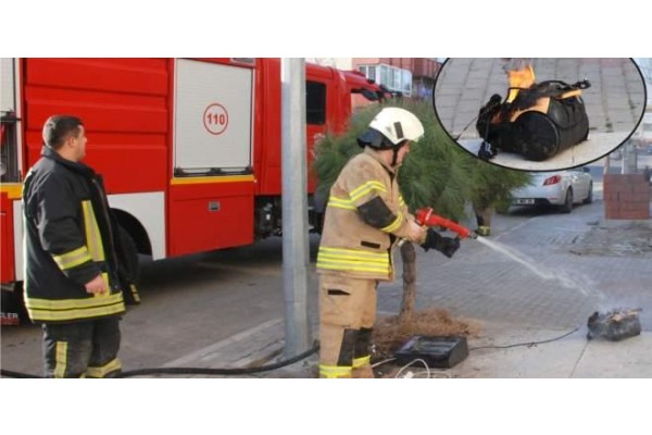 ALEV ALAN ELEKTRİK SÜPÜRGESİ PANİK YARATTI