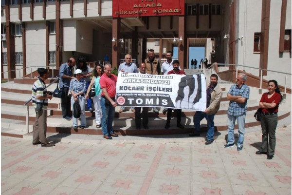 KOCAER İŞÇİLERİ DİRENMEYE DEVAM EDİYOR