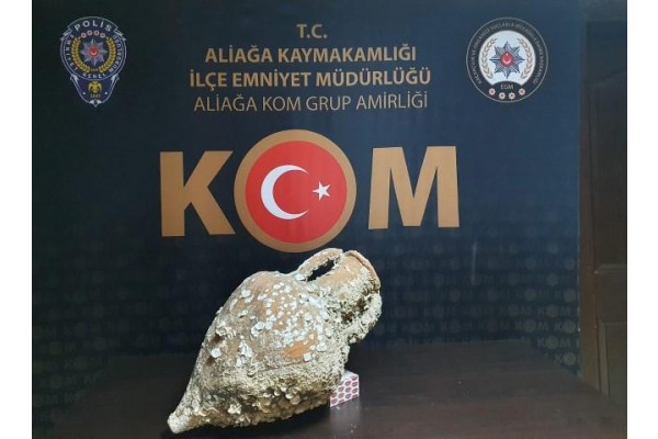 2 BİN 500 YILLIK AMFORA ELE GEÇİRİLDİ