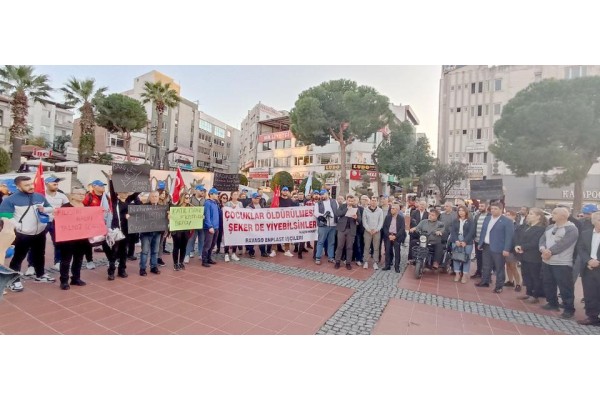 Aliağa'da İsrail Protestosu