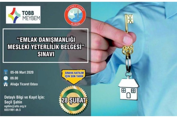 EMLAKÇILARA MESLEKİ YETERLİLİK BELGESİ SINAVI