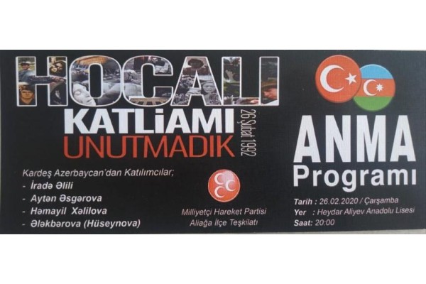 HOCALI KATLİAMI ANILACAK
