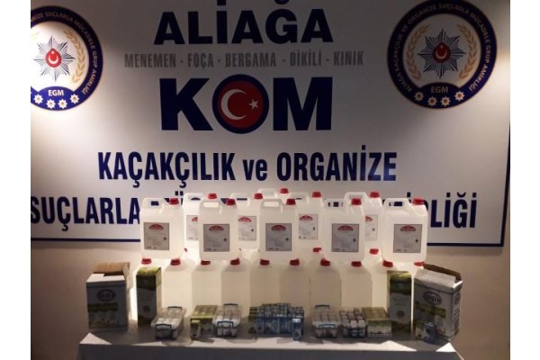 EMNİYETTEN KAÇAK ALKOL OPERASYONU
