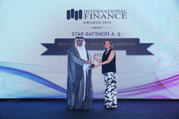 STAR RAFİNERİ’YE EN İYİ FİNANSAL PROJE YÖNETİMİ ÖDÜLÜ