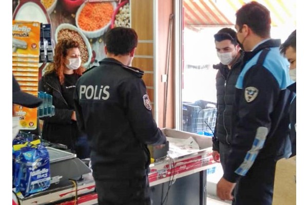 DENETİMLER KISITLAMADA DA DEVAM ETTİ