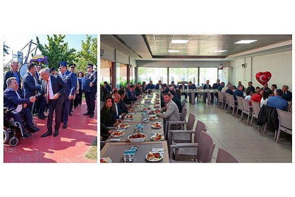 Protokol ve siyasiler bayramlaştı