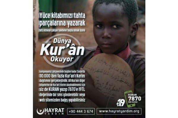 İHTİYAÇ SAHİPLERİNE KUR’AN DAĞITILACAK