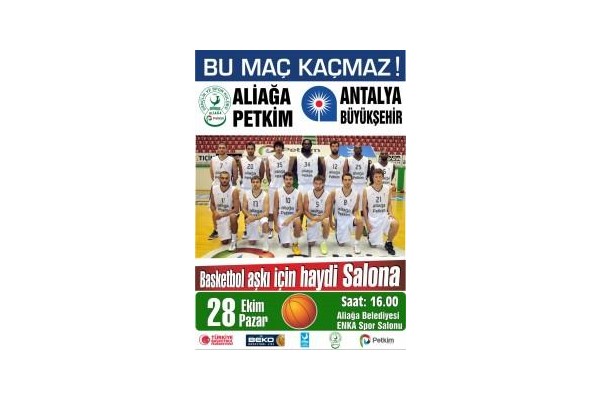 ALİAĞASPOR BASKETBOLDA VE FUTBOLDA GALİBİYET PEŞİNDE