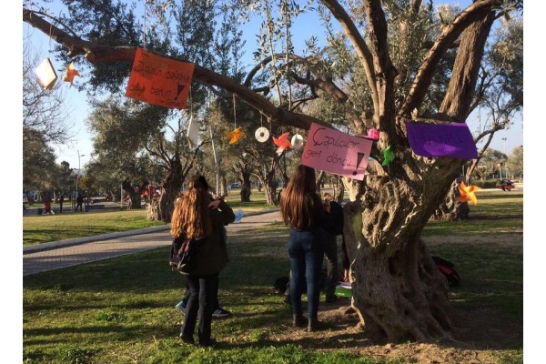 LİSELİLERDEN "HAYIR AĞACI"