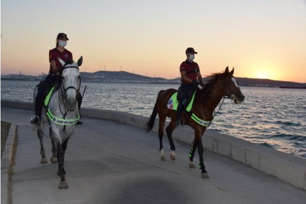 ATLI POLİSLER GÖREVE BAŞLADI