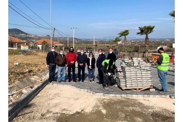 ÇITAK’TA PARKE VE BORDÜR YENİLEME ÇALIŞMASI