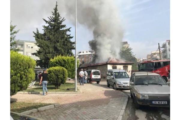 METRUK EVDE YANGIN ÇIKTI