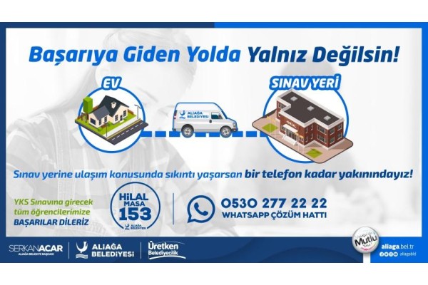 YKS’YE GİRECEK ÖĞRENCİLERE ULAŞIM HİZMETİ