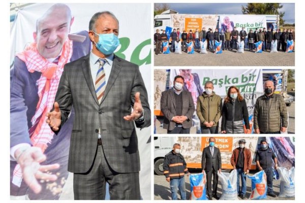 ALİAĞALI ÜRETİCİLERE YEM DESTEĞİ