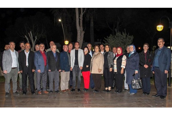 AYDIN ŞİMŞEK, MUHTARLARLA YEMEKTE BULUŞTU