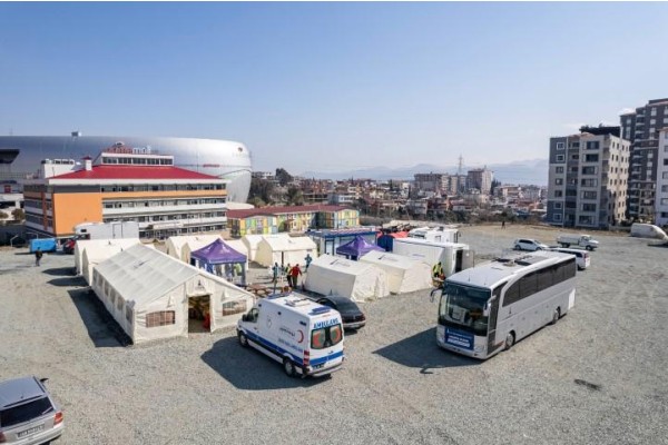 Hatay’da sahra hastanesi kuruldu