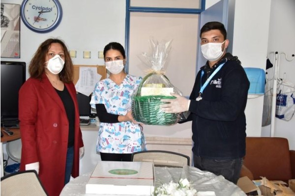 SAĞLIK ÇALIŞANLARINA DESTEK ZİYARETİ