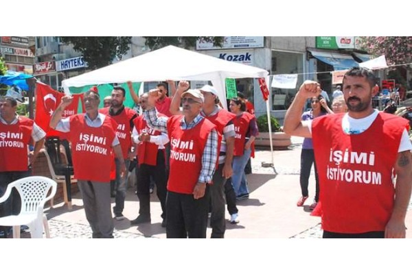 TAŞERON İŞÇİLERDEN BASIN BİLDİRİSİ