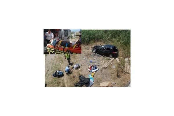 Güzelhisar Köprüsünde  Feci Kaza