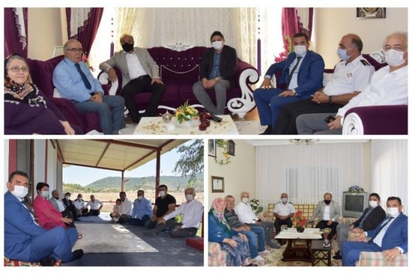 ŞEHİT AİLELERİ ZİYARET EDİLDİ