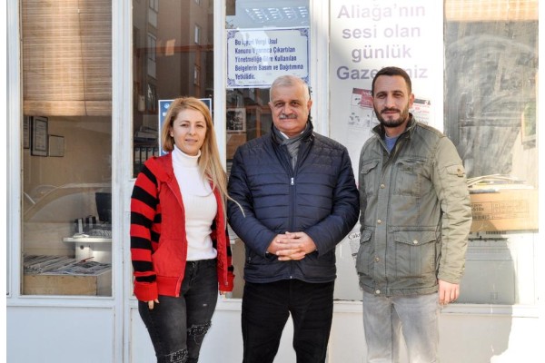 KAZIM SAYIN’DAN ALİAĞA EKSPRES’E ZİYARET