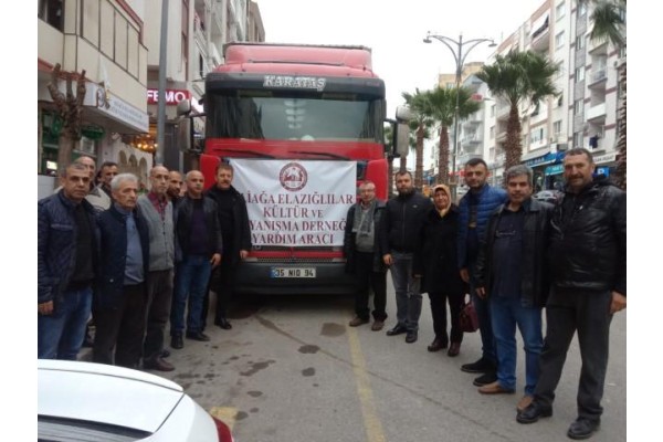 ALİAĞA’DAN ELAZIĞ'A YARDIM ELİ