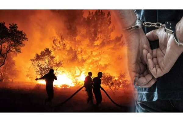 Yangına neden olan şüpheli tutuklandı