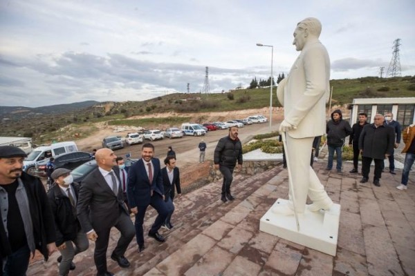 FOÇA’DAKİ YATIRIMLARI İNCELEDİ