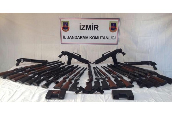 26 ADET KAÇAK AV TÜFEĞİ ELE GEÇİRİLDİ