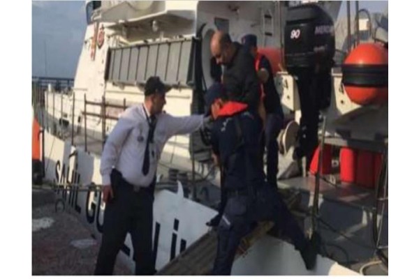 LASTİK BOTLA SÜRÜKLENEN 1 KİŞİ KURTARILDI