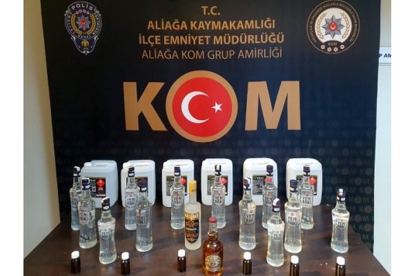 EMNİYETTEN KAÇAK ALKOL OPERASYONU
