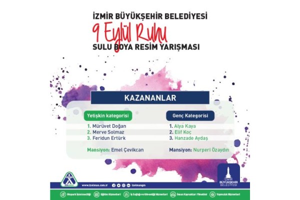 9 EYLÜL RUHU RESİM YARIŞMASI SONUÇLANDI