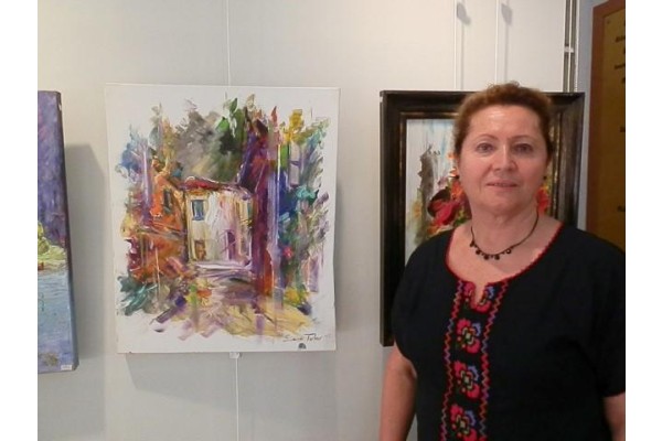 ANKARALI RESSAM ESERLERİNİ FOÇA’DA SERGİLEDİ