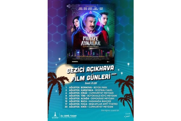 Açık havada film keyfi başlıyor