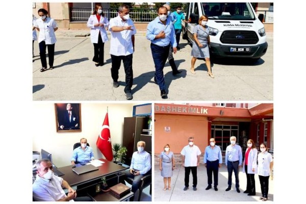 HASTANEDE İNCELEMELERDE BULUNDU