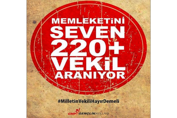 CHP GENÇLİĞİNDEN ‘HAYIR’ ÇAĞRISI