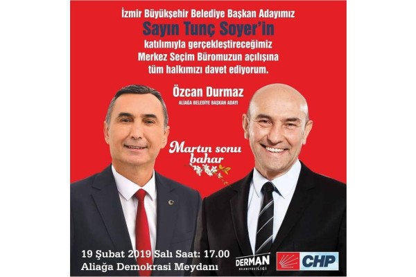 TUNÇ SOYER ALİAĞA’YA GELECEK