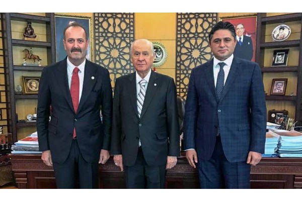 BAHÇELİ İLE BAYRAMLAŞTI