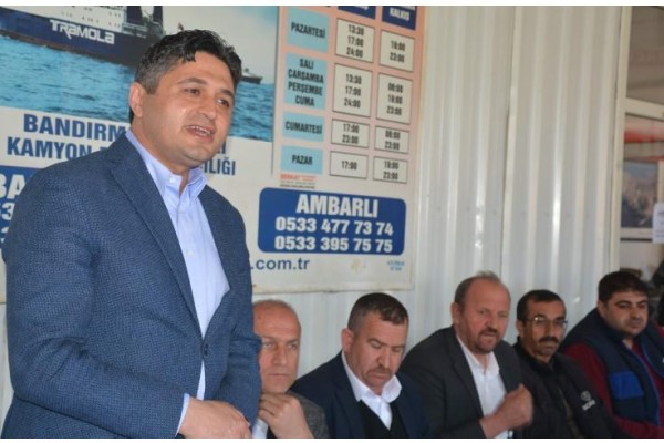 KAMYONCU ESNAFIYLA BULUŞTU