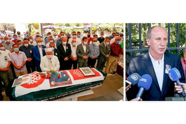 İNCE, AKMAN’IN CENAZESİNE KATILDI