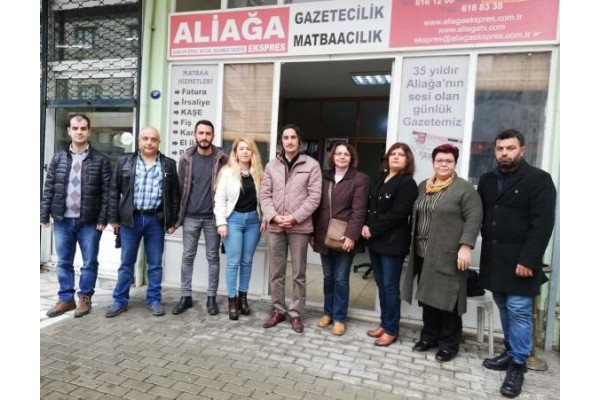 İYİ PARTİ’DEN ALİAĞA EKSPRES’E ZİYARET