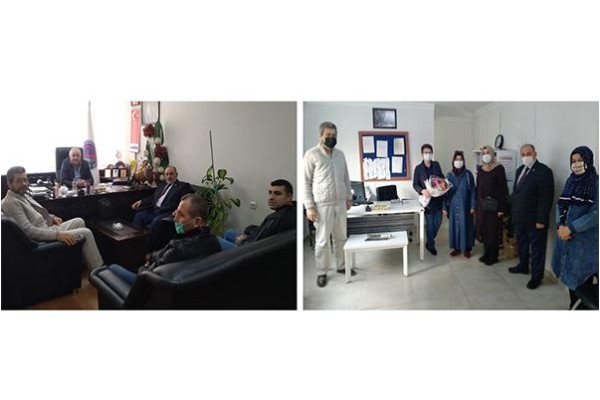 ESNAF ODASINI VE MUHTARLARI ZİYARET ETTİLER