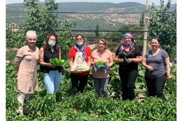 CHP’Lİ KADINLAR MAHALLE ZİYARETLERİNDE